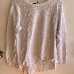 Anthropologie Left of Center White Sweater